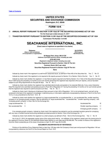 Thumbnail SeaChange International 10-K Annual Report 2017