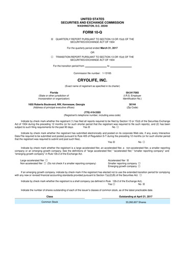 Thumbnail Artivion 10-Q Quarterly Report FY 
