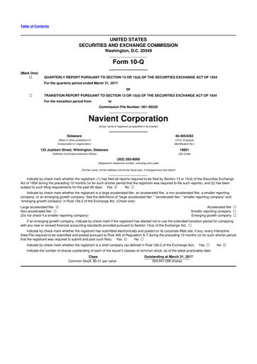 Thumbnail Navient 10-Q Quarterly Report FY2017 