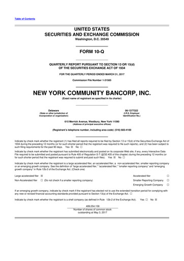 Thumbnail Flagstar Bank 10-Q Quarterly Report FY2017 