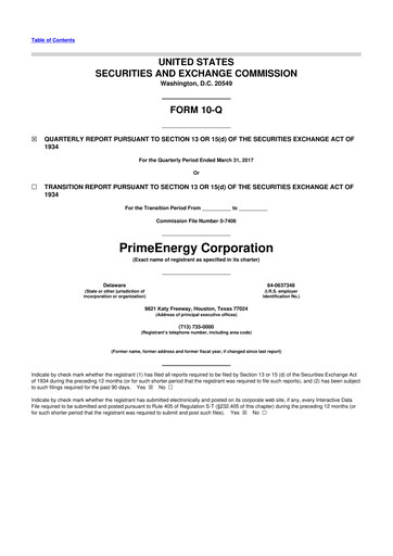 Thumbnail PrimeEnergy Resources 10-Q Quarterly Report FY2017 