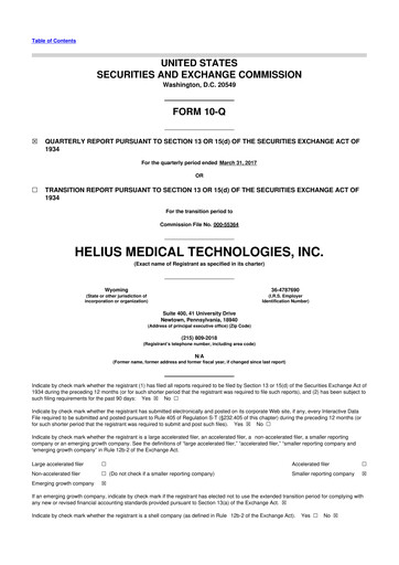 Miniature Solana Company 10-Q Rapport trimestriel 2017 