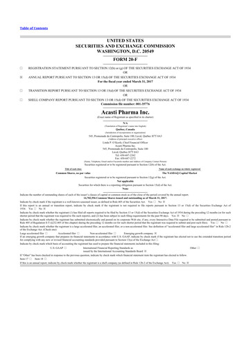 Thumbnail Grace Therapeutics 20-F Annual Report 