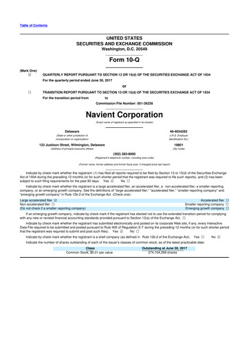 Thumbnail Navient 10-Q Quarterly Report FY2017 