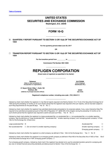 Thumbnail Repligen
 10-Q Quarterly Report FY2017 