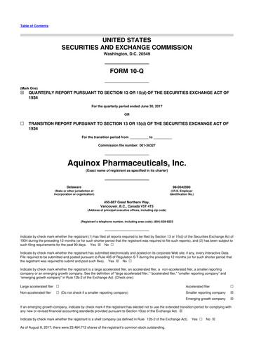 Miniature Neurogene 10-Q Rapport trimestriel 2017 