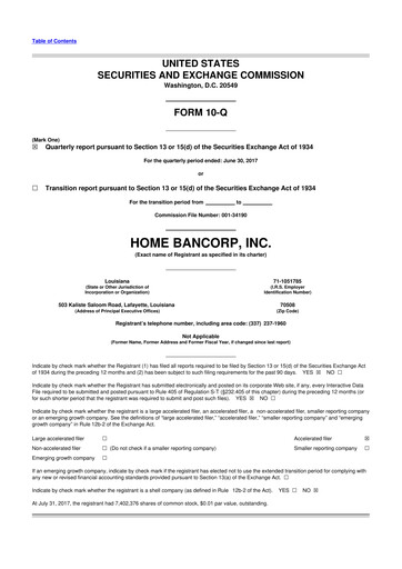 Thumbnail Home Bancorp
 10-Q Quarterly Report FY2017 