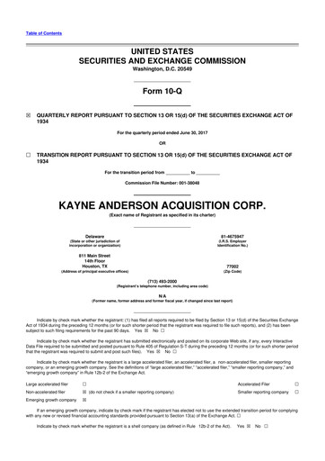 Vorschaubild Kinetik 10-Q Quartalsbericht 2017 