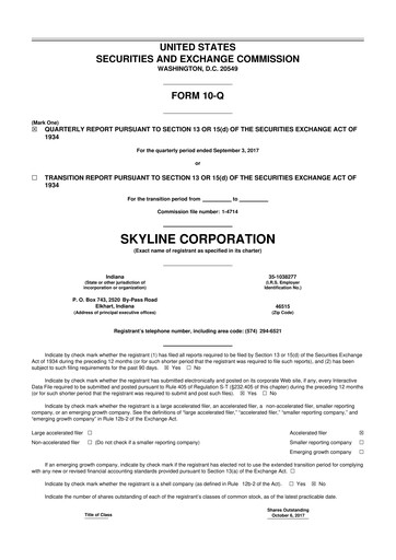 Thumbnail Champion Homes 10-Q Quarterly Report FY2017 