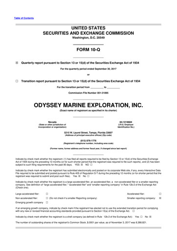 Thumbnail Odyssey Marine Exploration 10-Q Quarterly Report FY2017 