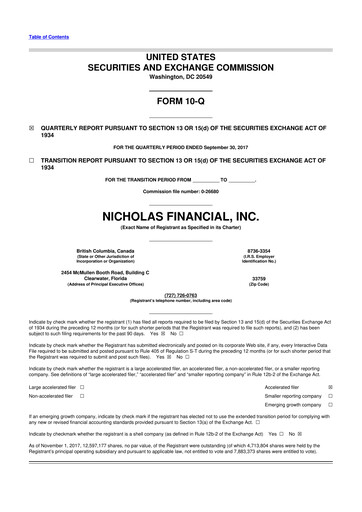 Thumbnail Old Market Capital Corporation 10-Q Quarterly Report FY2018 