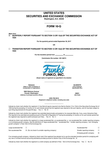 Thumbnail Funko
 10-Q Quarterly Report FY2017 