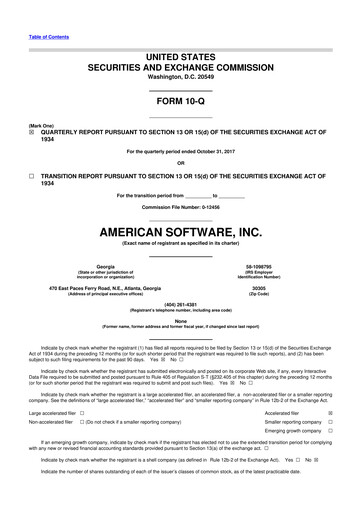 Thumbnail Logility Supply Chain Solutions 10-Q Quarterly Report FY2018 