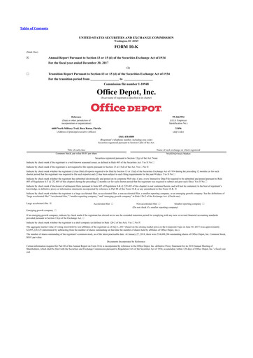 Thumbnail The ODP Corporation
 10-K Annual Report 2017