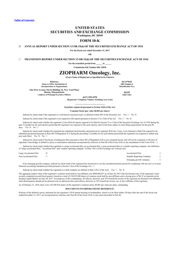 Vorschaubild Alaunos Therapeutics 10-K Jahresbericht 2017