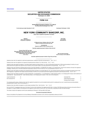 Thumbnail Flagstar Bank 10-K Annual Report 2017