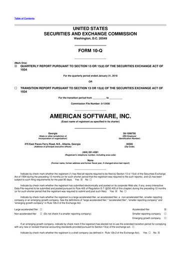 Thumbnail Logility Supply Chain Solutions 10-Q Quarterly Report FY2018 