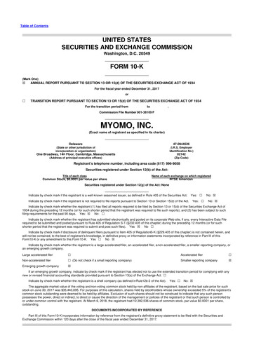 Thumbnail Myomo 10-K Annual Report 2017