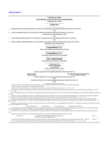 Thumbnail Constellium
 20-F Annual Report 2017