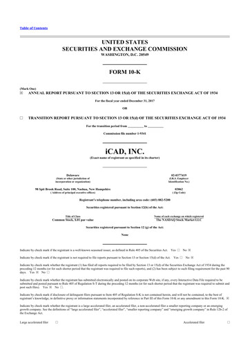 Vorschaubild iCAD 10-K Jahresbericht 2017