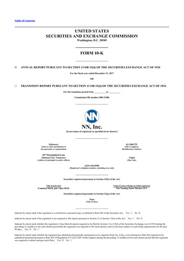 Thumbnail NN, Inc.
 10-K Annual Report 2017