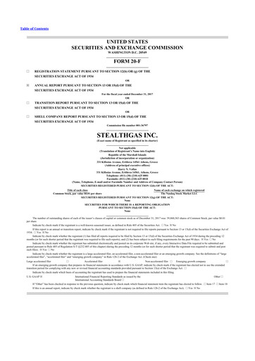 Thumbnail StealthGas 20-F Annual Report 2017