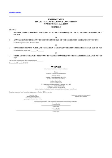 Thumbnail WPP 20-F Annual Report 2017