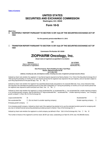 Thumbnail Alaunos Therapeutics 10-Q Quarterly Report FY2018 