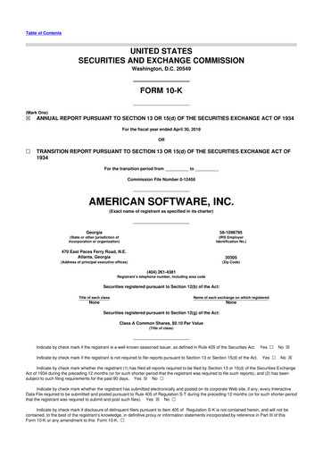 Thumbnail Logility Supply Chain Solutions 10-K Annual Report 2018