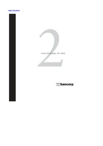 Thumbnail U.S. Bancorp 10-Q Quarterly Report FY2018 