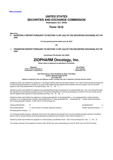Thumbnail Alaunos Therapeutics 10-Q Quarterly Report FY2018 