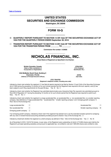 Thumbnail Old Market Capital Corporation 10-Q Quarterly Report FY2019 