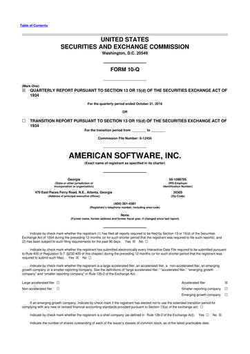 Thumbnail Logility Supply Chain Solutions 10-Q Quarterly Report FY2019 