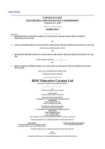 Thumbnail NaaS Technology 20-F Annual Report 2018