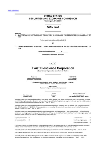 Thumbnail Twist Bioscience
 10-Q Quarterly Report FY 