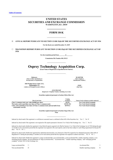 Thumbnail BlackSky Technology 10-K Annual Report 2019