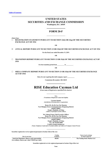 Thumbnail NaaS Technology 20-F Annual Report 2019