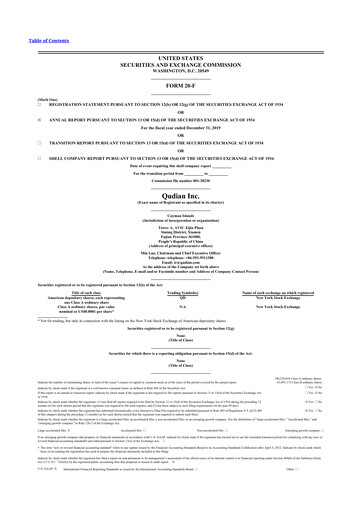 Thumbnail Qudian
 20-F Annual Report 2019