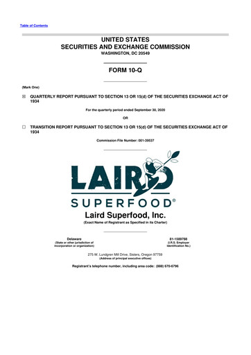 Thumbnail Laird Superfood 10-Q Quarterly Report FY2020 