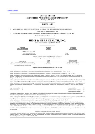 Thumbnail Hims & Hers Health 10-K Annual Report 2020