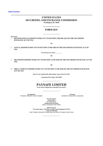 Thumbnail Paysafe 20-F Annual Report 