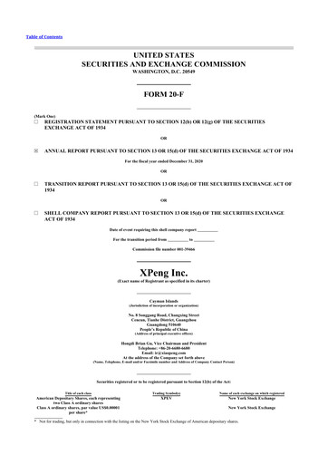 Thumbnail XPeng 20-F Annual Report 2020