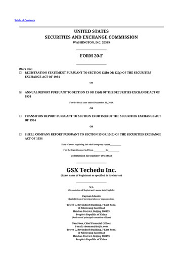 Vorschaubild Gaotu Techedu
 20-F Jahresbericht 2020