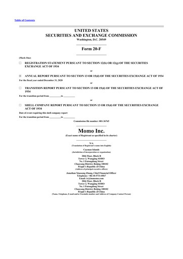 Thumbnail Hello Group Inc. 20-F Annual Report 2020