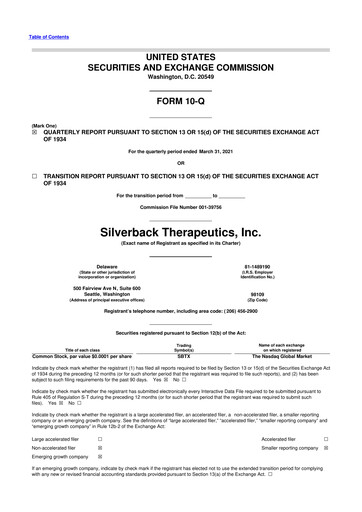 Thumbnail ARS Pharmaceuticals 10-Q Quarterly Report FY 