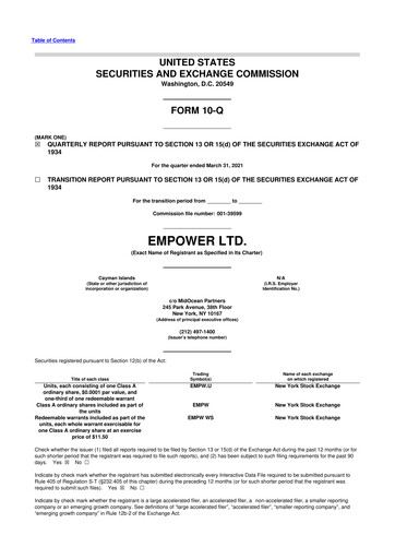 Vorschaubild Holley 10-Q Quartalsbericht 2021 