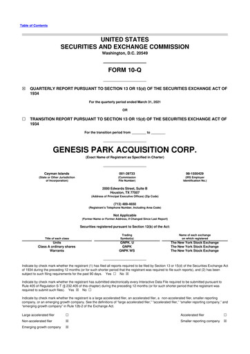 Thumbnail Redwire 10-Q Quarterly Report FY2021 