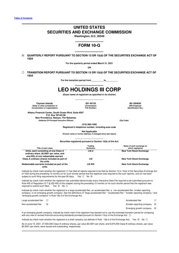 Thumbnail Local Bounti 10-Q Quarterly Report FY 