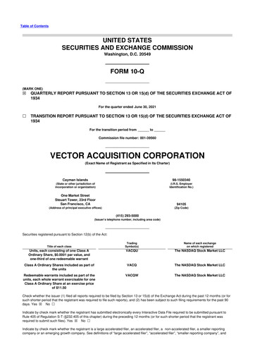 Vorschaubild Rocket Lab 10-Q Quartalsbericht 2021 