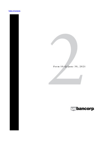 Thumbnail U.S. Bancorp 10-Q Quarterly Report FY2021 